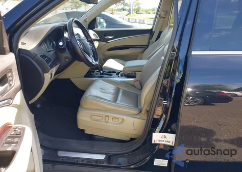 2014 Acura Mdx Technology Package z USA, uszkodzony, nr VIN 5FRYD4H41EB001669